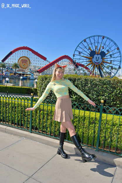RUSH ORDER: Nick Inspired Recycled long-sleeve crop top