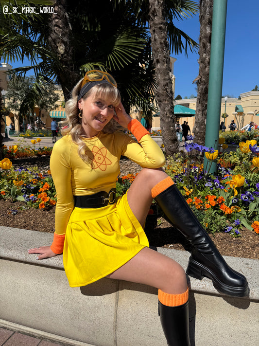 RUSH ORDER: Powerline Inspired Recycled long-sleeve crop top