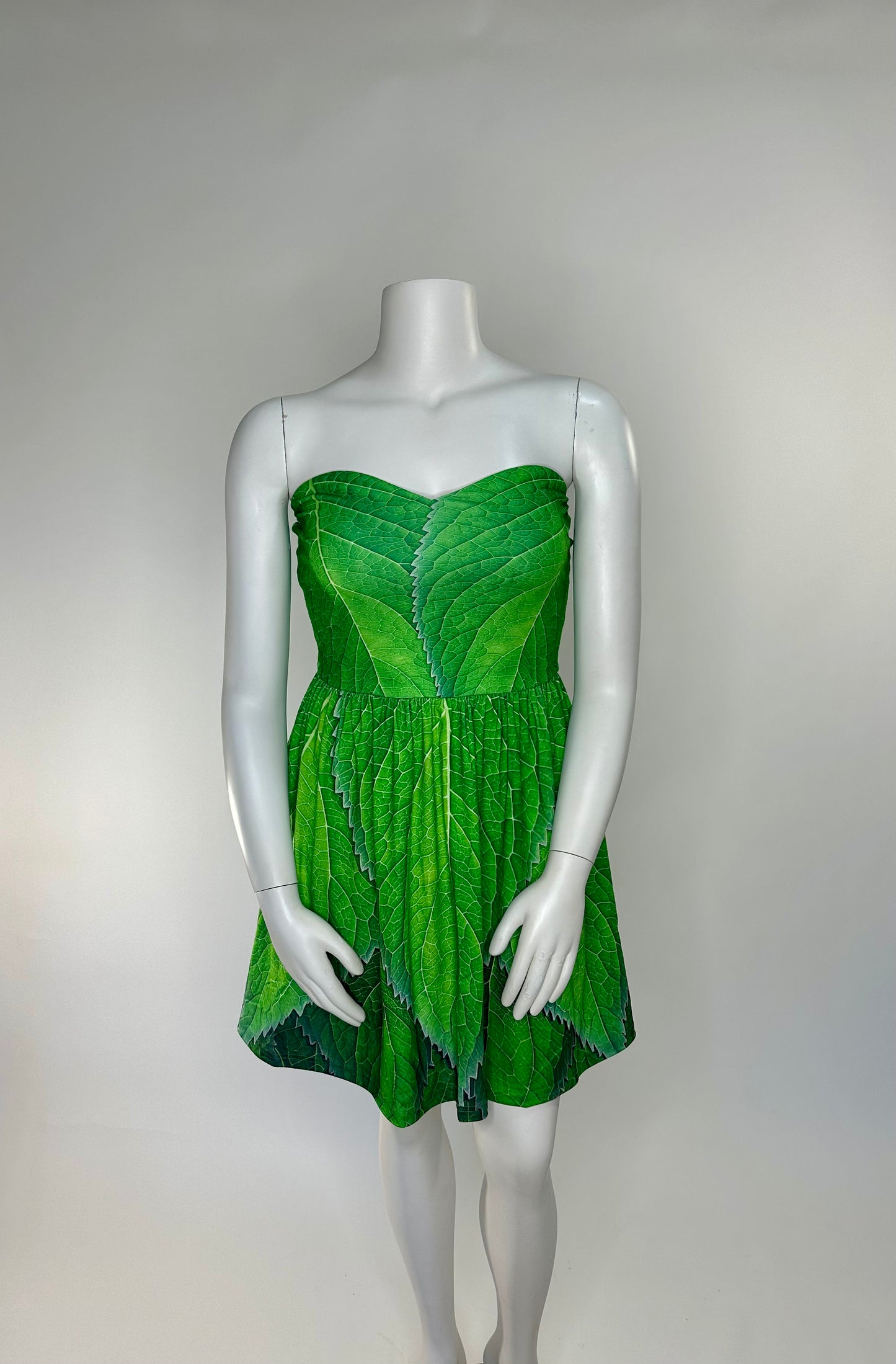 Tinker Bell Inspired Leaf Sweetheart Skater Dress