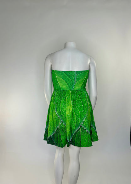 Tinker Bell Inspired Leaf Sweetheart Skater Dress