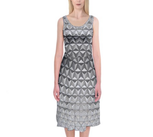 Spaceship Earth Inspired Tank Midi Dress