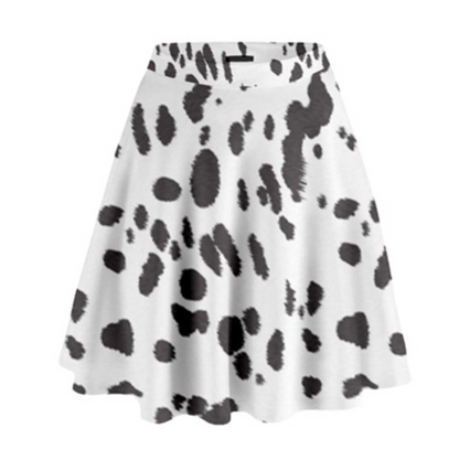 Dalmatian Inspired High Waisted Skirt