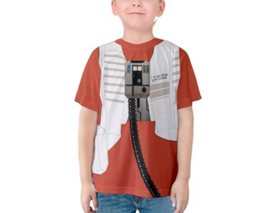 Kid's Poe Dameron Rebel Pilot Inspired Shirt