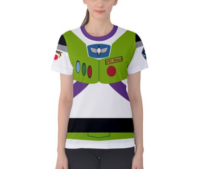 Women's Buzz Lightyear  Inspired Short Sleeve Shirt