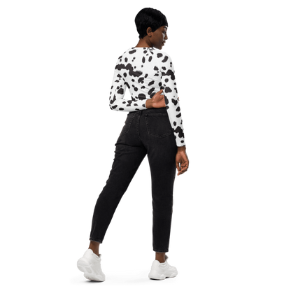 RUSH ORDER: Dalmatian Recycled long sleeve crop top