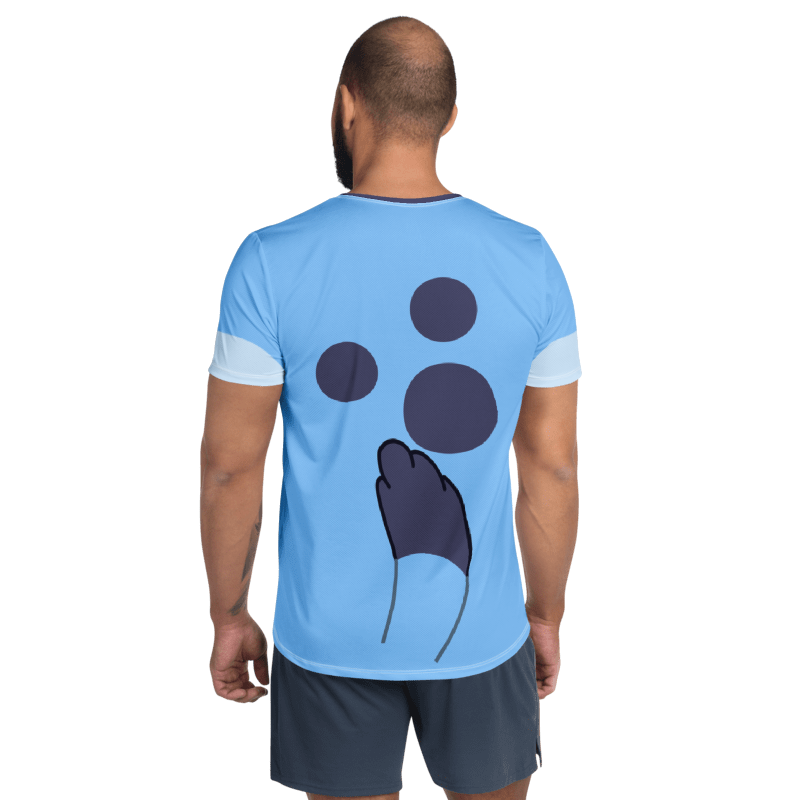 Men's Blue Inspired ATHLETIC Short Sleeve Shirt
