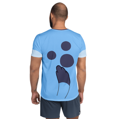 Men's Blue Inspired ATHLETIC Short Sleeve Shirt