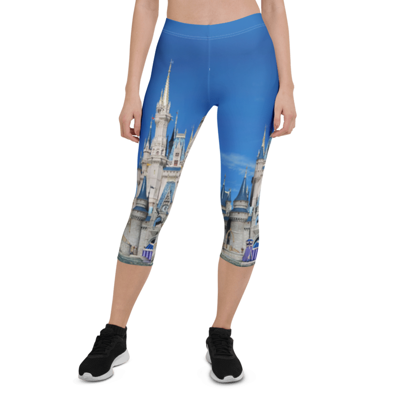 Cinderella Castle Inspired Capri Leggings
