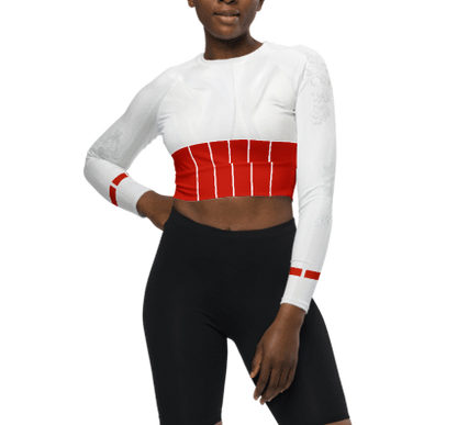 Women's Mary Poppins Inspired Recycled long-sleeve crop top