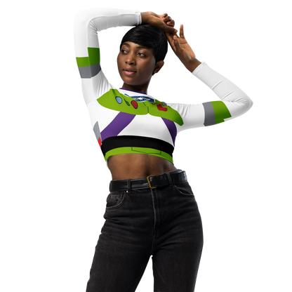 RUSH ORDER: Buzz Inspired Recycled long sleeve crop top