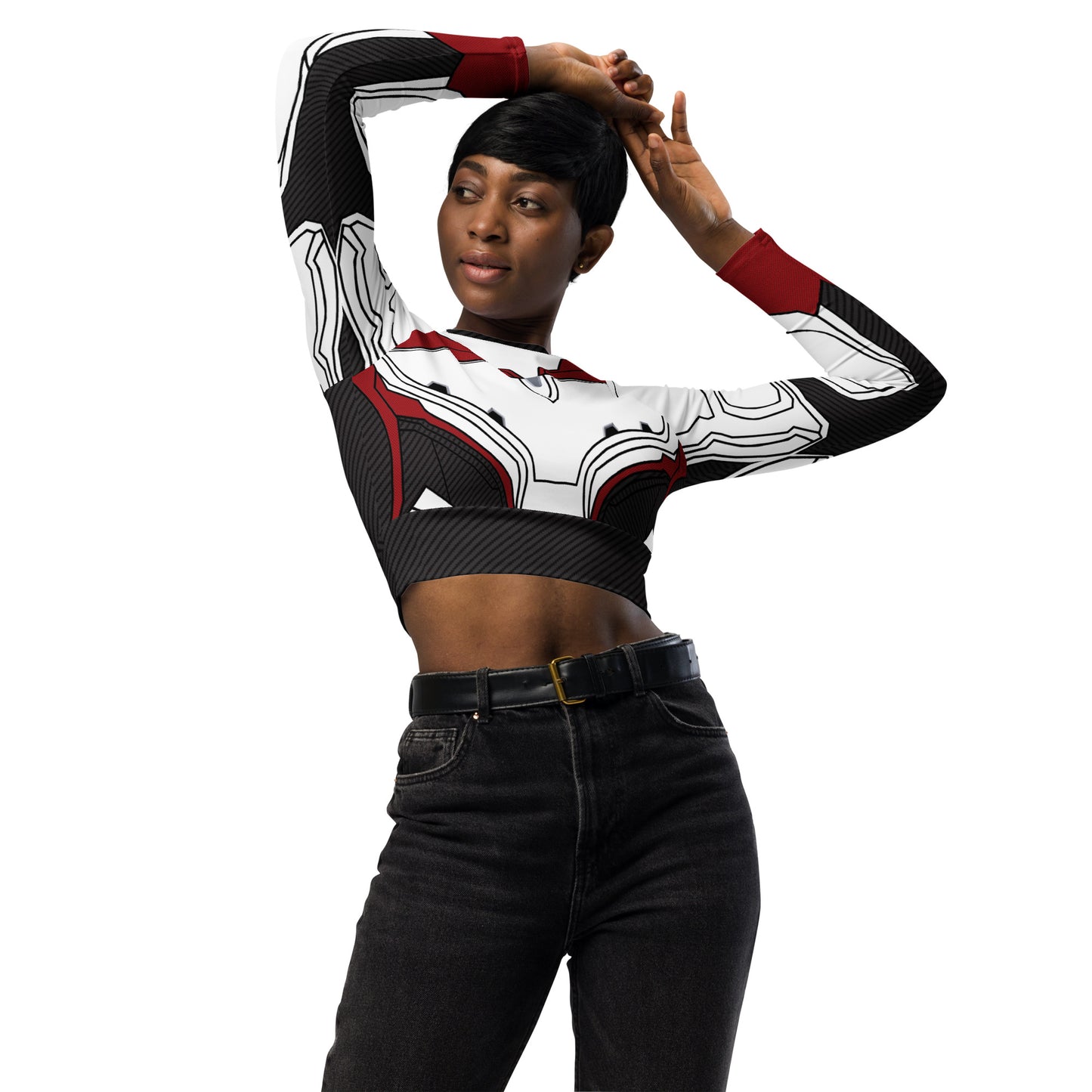 Women's Endgame Inspired Recycled long-sleeve crop top