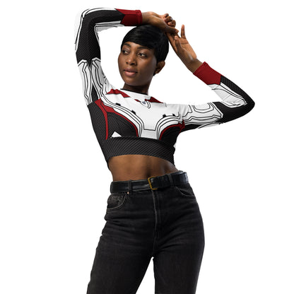 Women's Endgame Inspired Recycled long-sleeve crop top