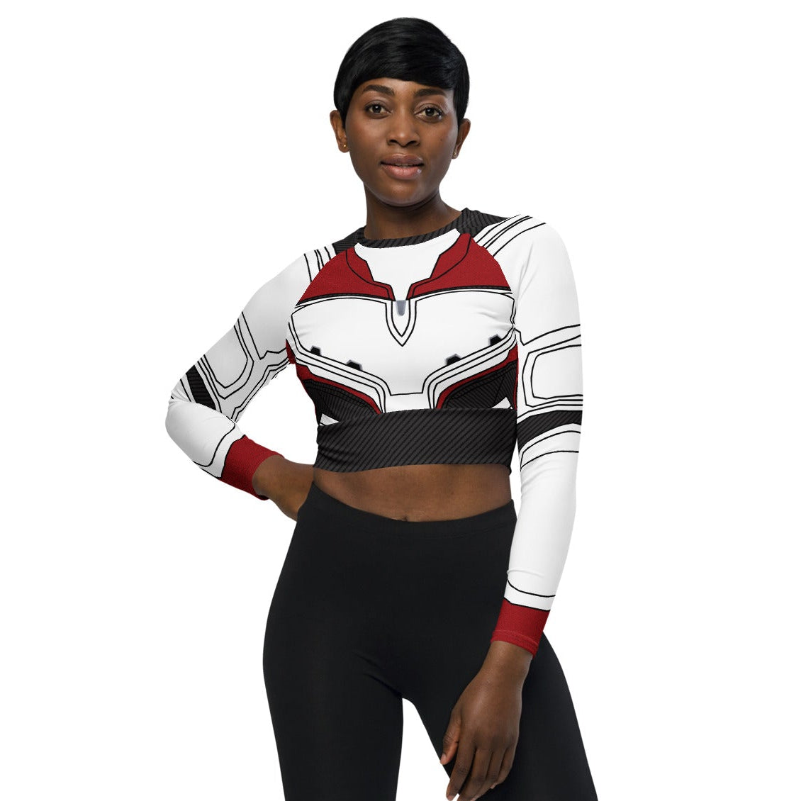 Women's Endgame Inspired Recycled long-sleeve crop top