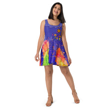 Isabela Flower Splatter Inspired Skater Dress