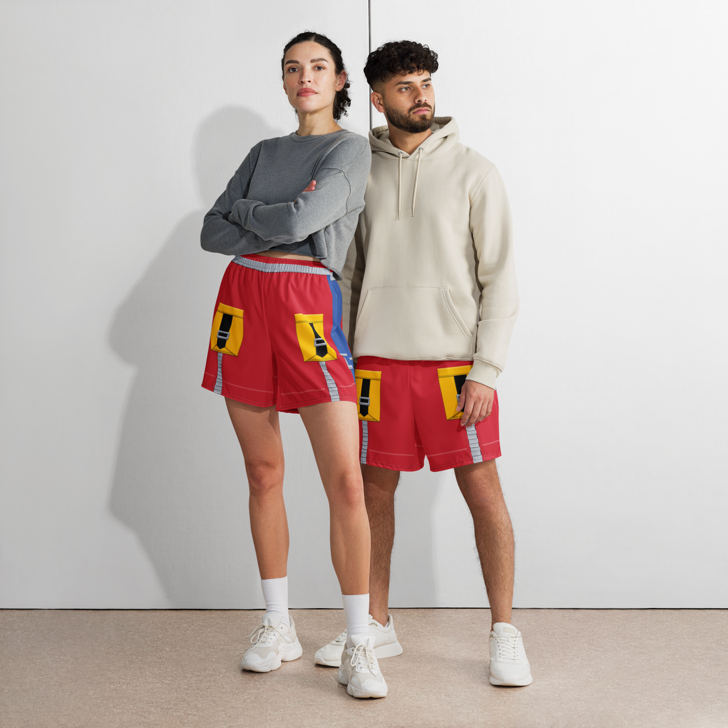 KH Mickey Inspired All-Over Print Unisex Athletic Long Shorts