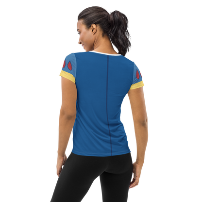 Snow White Inspired Women's ATHLETIC Short Sleeve Shirt