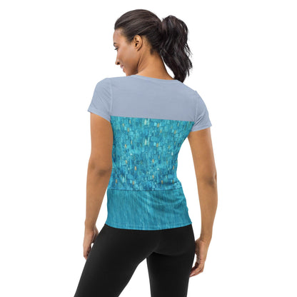 Women's Elsa   Inspired ATHLETIC Short Sleeve Shirt