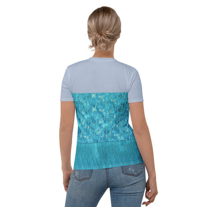 Women's Elsa Inspired Short Sleeve Shirt