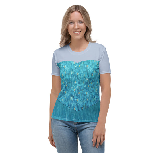 Women's Elsa Inspired Short Sleeve Shirt