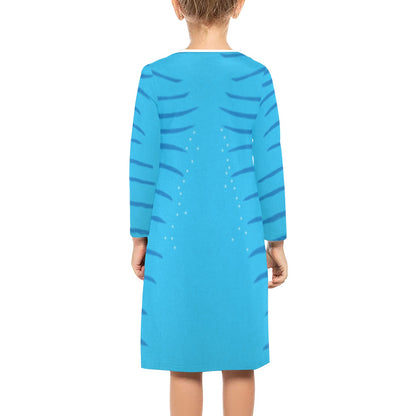Kid's Avatar Inspired Long Sleeve Dress