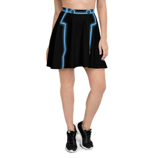 READY-to-SHIP [M] Tron Inspired Skater Skirt