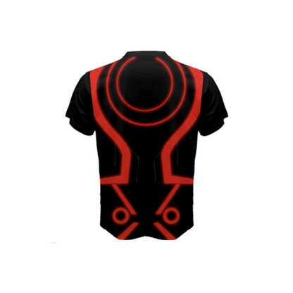 Men's Tron Red Inspired ATHLETIC Short Sleeve Shirt