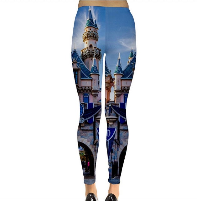 READY-to-SHIP [Flaw XL] Sleeping Beauty Castle Inspired Leggings