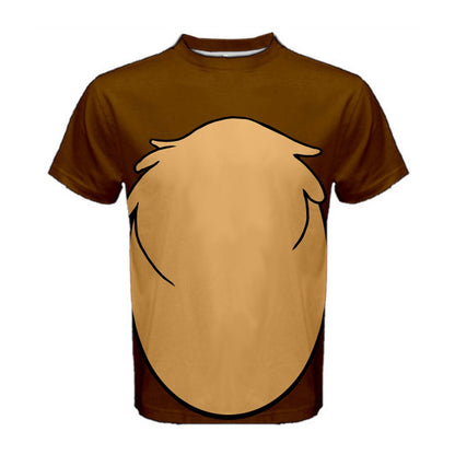 Men's Chip Chip and Dale Inspired ATHLETIC Short Sleeve Shirt