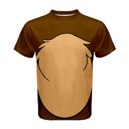 READY-to-SHIP [XS] Men's Chip Chip and Dale Inspired Athletic Shirt