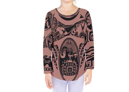 READY-to-SHIP [2] Kid's Maui Moana (No Necklace) Inspired Long Sleeve Shirt