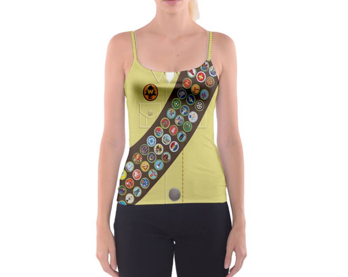 READY-to-SHIP [L] Women's Russell Wilderness Explorer Inspired Spaghetti Strap Tank Top