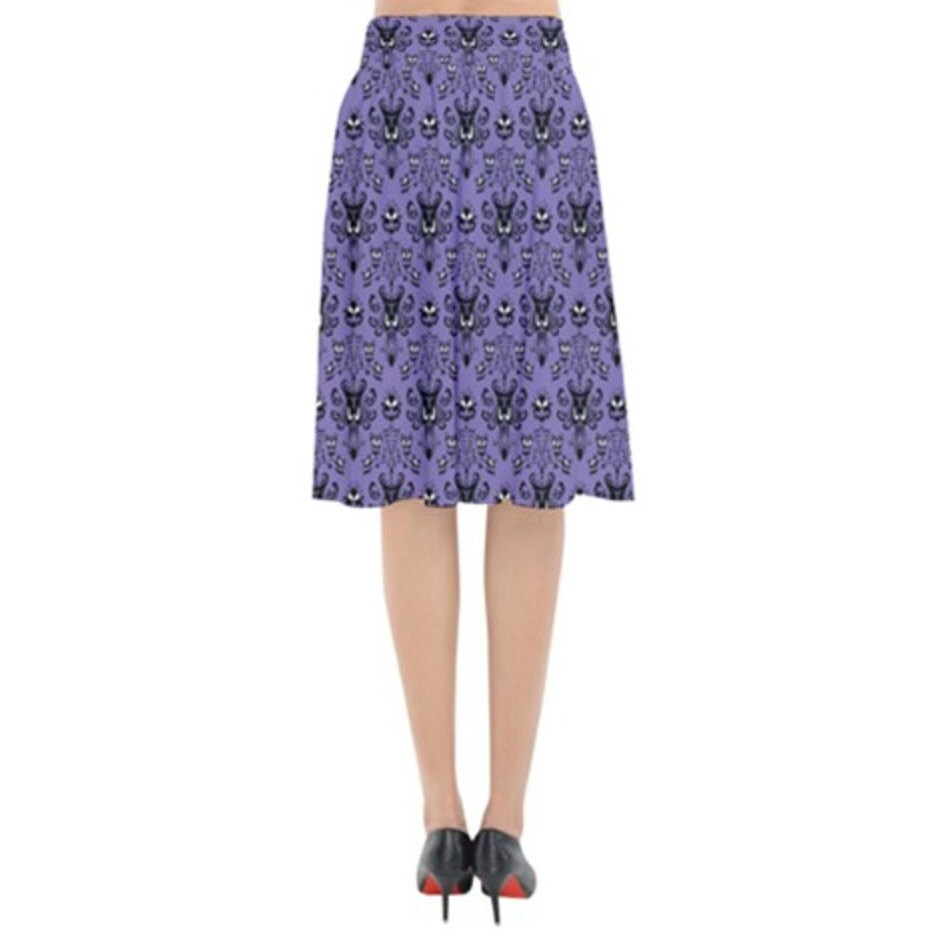 READY-to-SHIP [2XL] HM Wallpaper Inspired Flared Midi Skirt