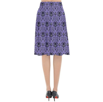 READY-to-SHIP [2XL] HM Wallpaper Inspired Flared Midi Skirt