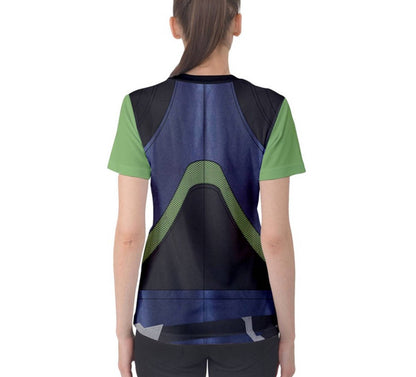 Women's Gamora Inspired ATHLETIC Short Sleeve Shirt