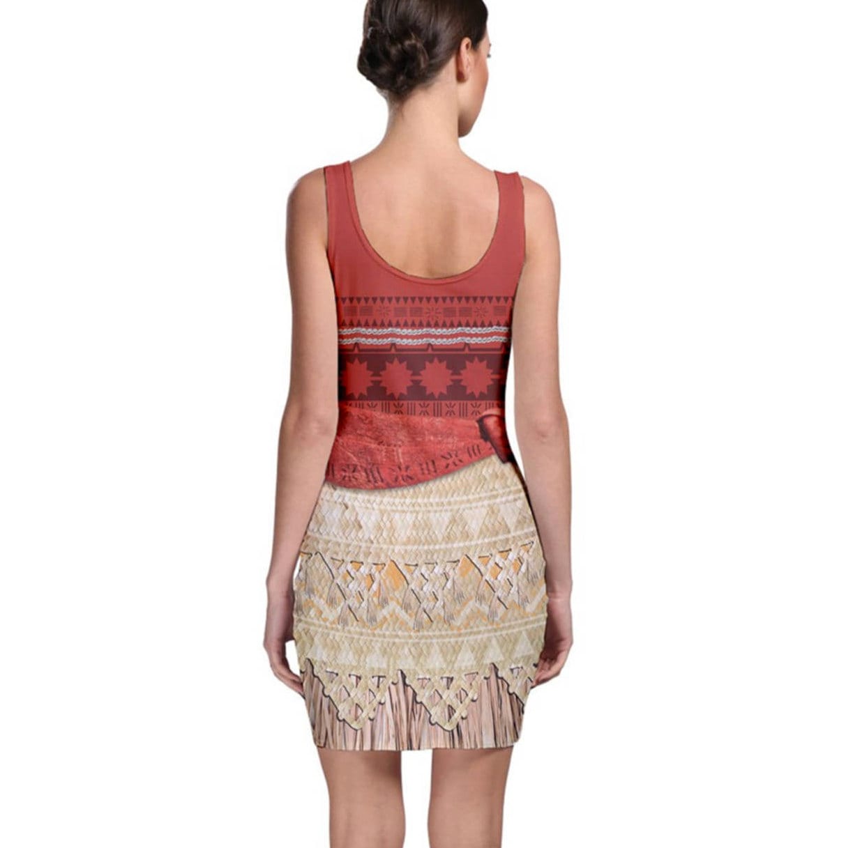 Moana Inspired Tank Bodycon Dress