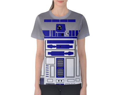 Women's R2D2 Inspired Short Sleeve Shirt