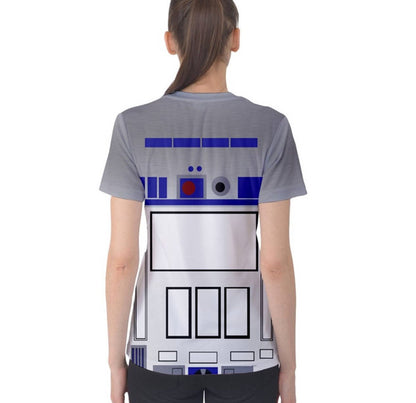Women's R2D2 Inspired Short Sleeve Shirt