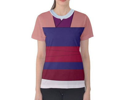 Women's Mulan Inspired ATHLETIC Short Sleeve Shirt
