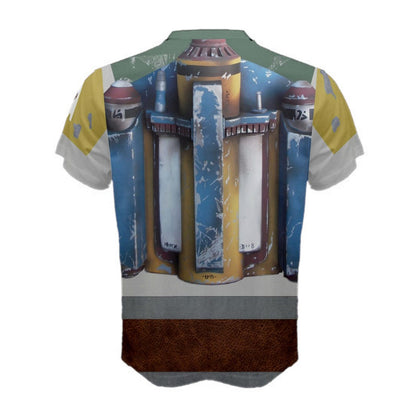 Men's Boba Fett Inspired Short Sleeve Shirt