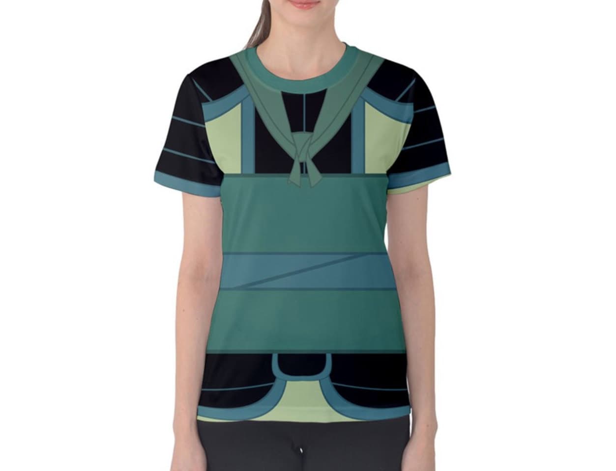Women's Ping Mulan Inspired Short Sleeve Shirt