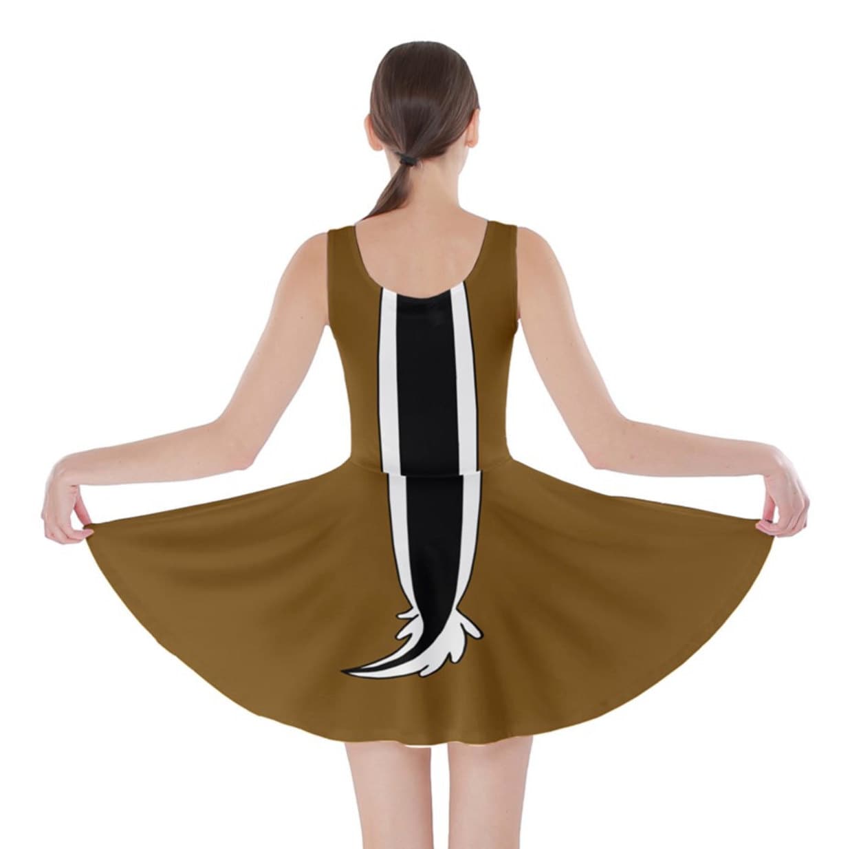 READY-to-SHIP [M] Women's Chip and Dale Chip Inspired Skater Dress