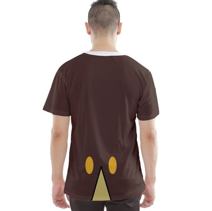 Men's Jiminy Cricket Pinocchio Inspired ATHLETIC Short Sleeve Shirt