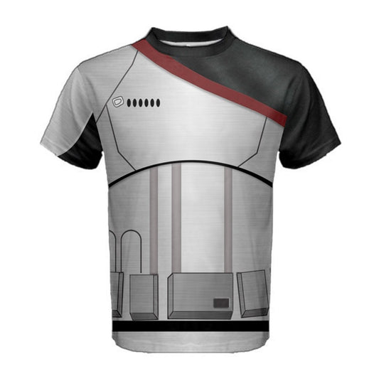 Men's Captain Phasma Inspired Short Sleeve Shirt