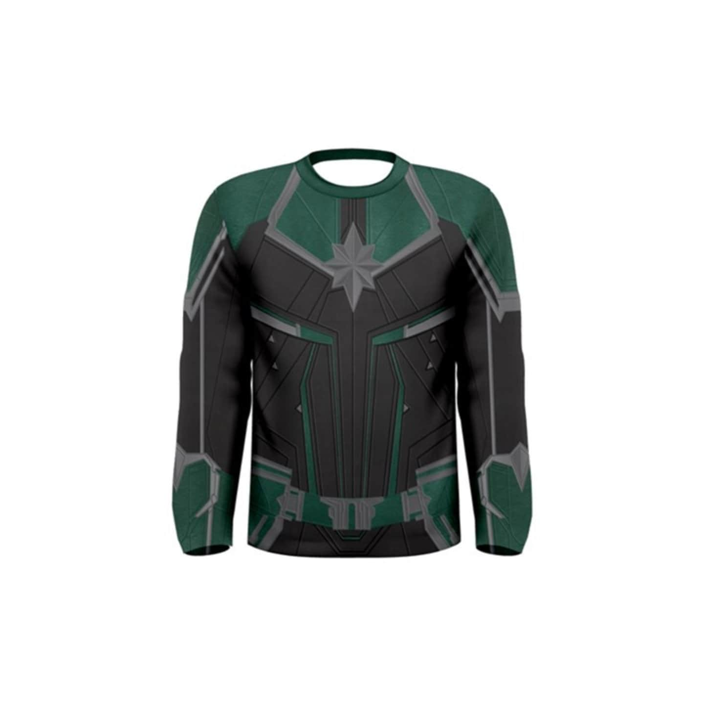 READY-TO-SHIP [M] Men's Capt. Danvers Starforce Inspired Long Sleeve Shirt