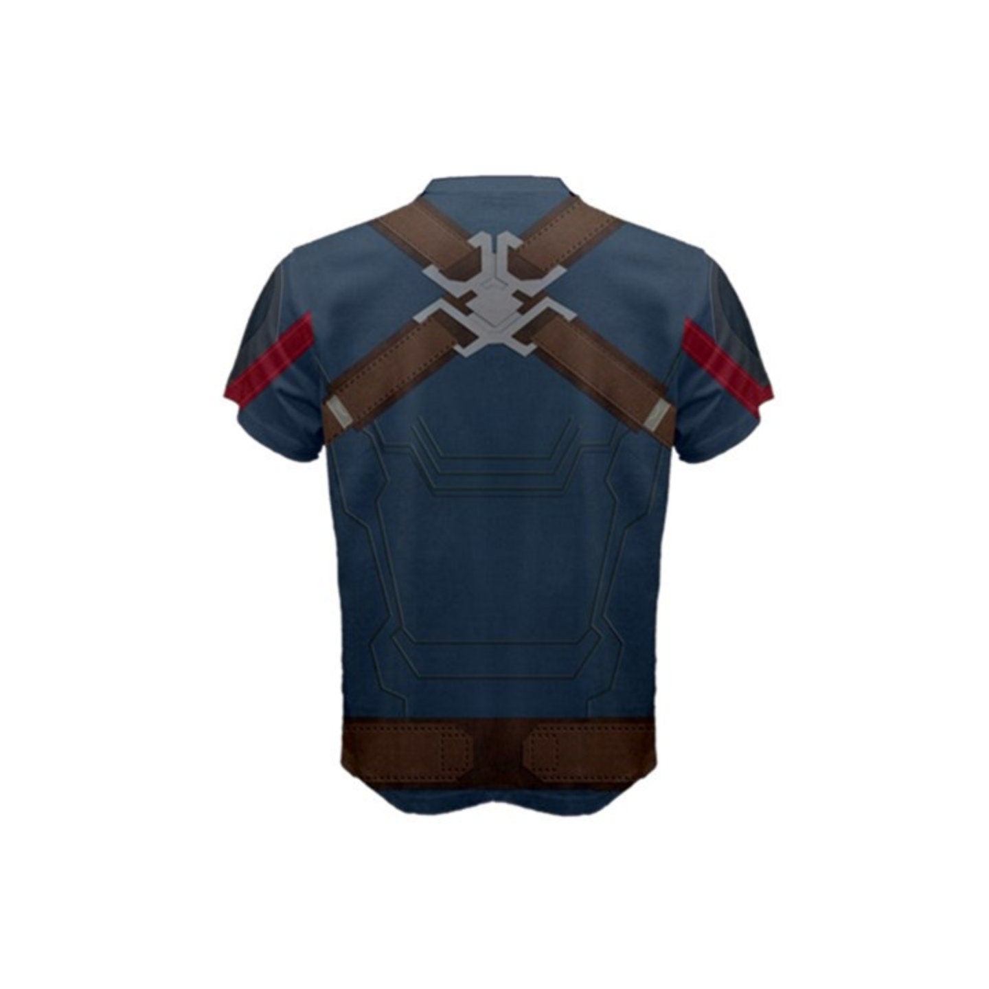 READY-to-SHIP Captain America Inspired Athletic Shirt: Sublimation Print, Men's XS