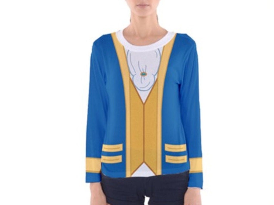 Women's Beast Inspired Long Sleeve V-Neck Shirt