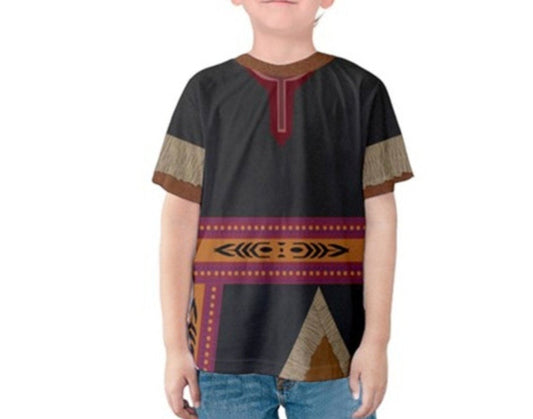 READY-to-SHIP Kristoff Inspired Kid's Shirt: Sublimation Print Costume Tee