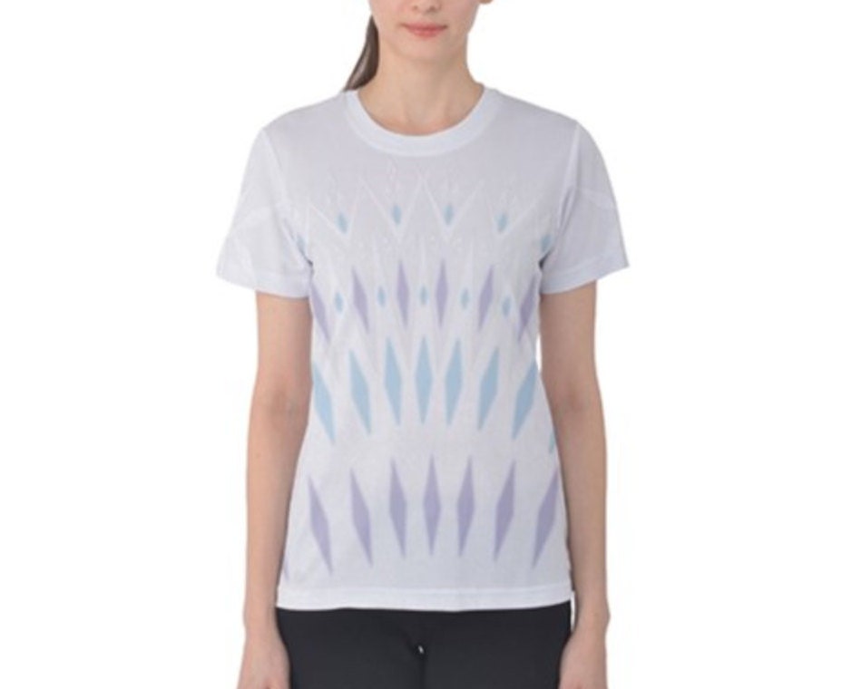 Women's Elsa Elements Inspired Short Sleeve Shirt