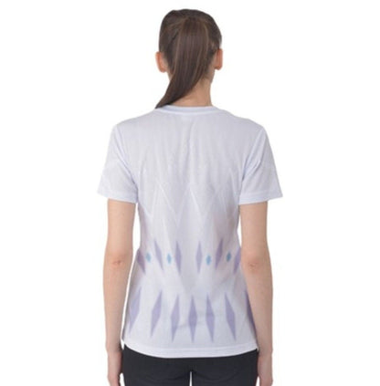 Women's Elsa Elements Inspired ATHLETIC Short Sleeve Shirt