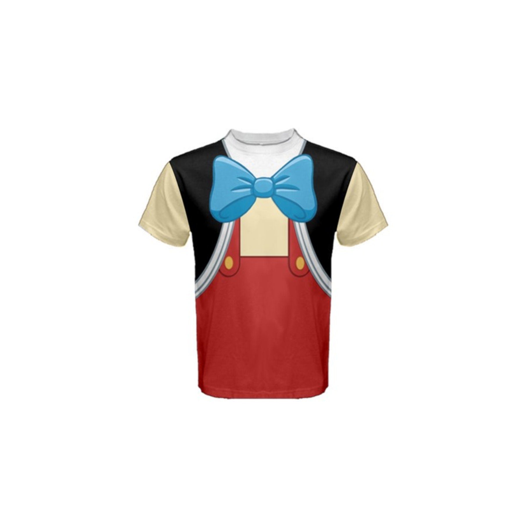 Men's Pinocchio Inspired Short Sleeve Shirt